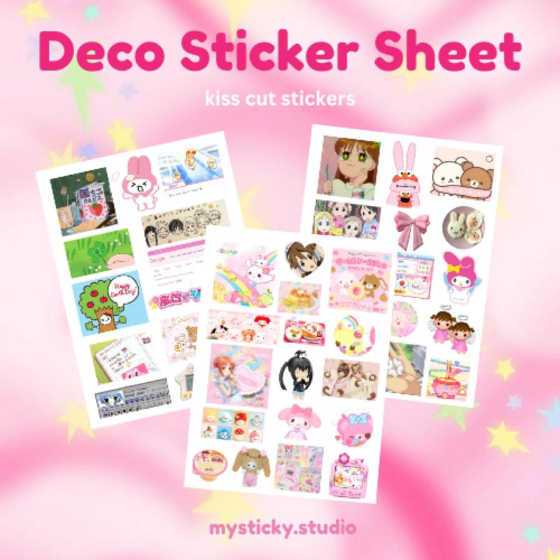 

DECO STICKERS SHEETS / DECO STIKER KAWAII / STICKER DECO VINTAGE RETRO AESTHETIC