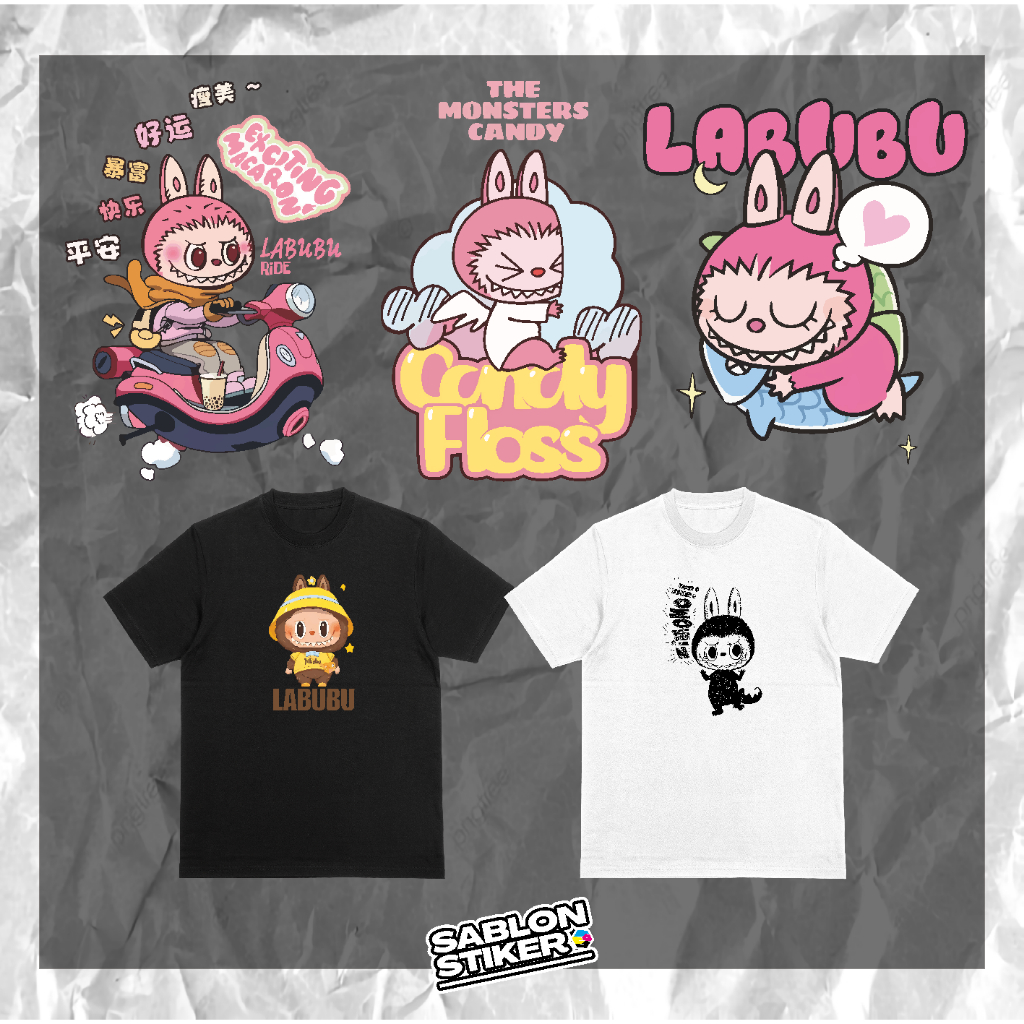 

SABLON STIKER DTF 14cm SABLON PRINTING DTF TEMA LABUBU VOL.3