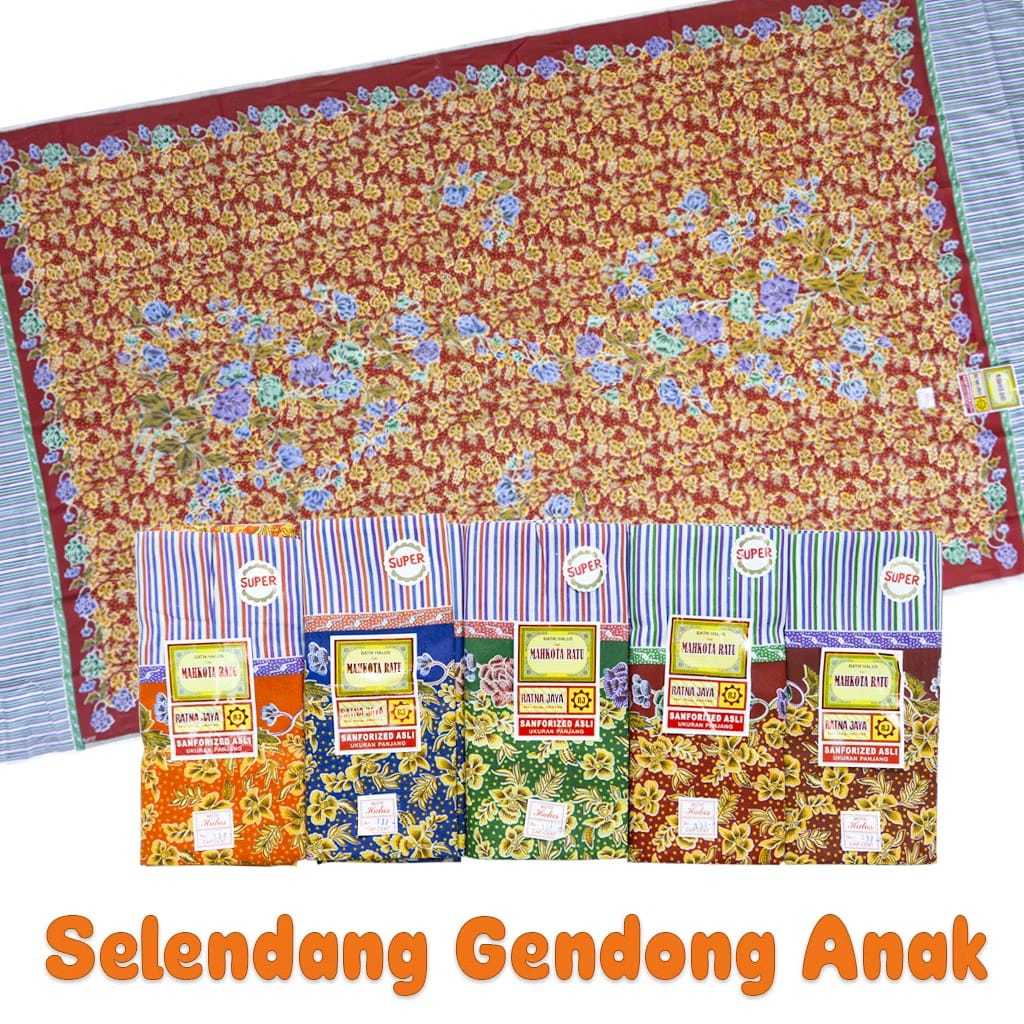 KAIN GENDONGAN BAYI JARIK CUKIN SELENDANG BALITA BAGUS MURAH 110X225CM
