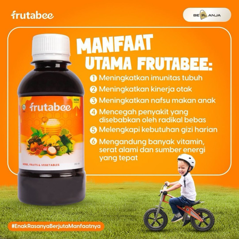 

Frutabee Madu Anak & Dewasa (Madu penamnah nafsu makan)