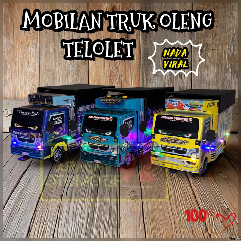 mainan mobilan truk oleng