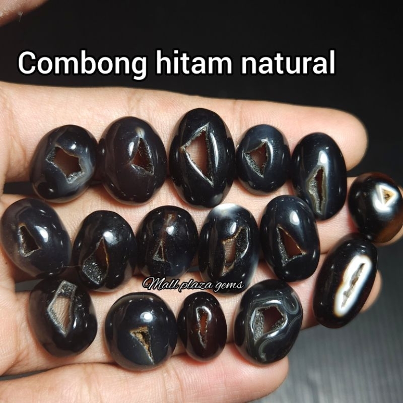 batu karangnunggal motif combong asli natural / batu akik combong / batu karangnunggal combong / los