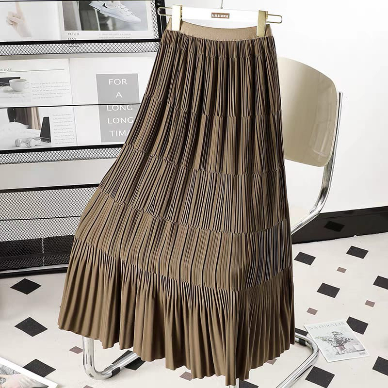 FAVORIT Rok Panjang Canda / Rok Panjang Bertingkat / Maxi Skirt Import