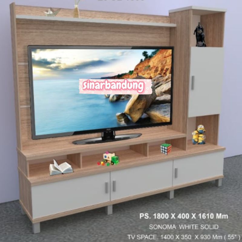 RAK TV MINIMALIS BESAR / RAK TV WALL UNIT MEWAH