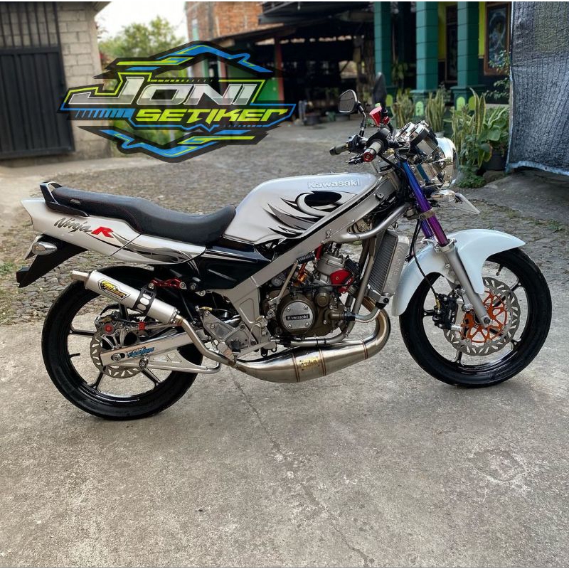 STIKER STRIPING ORI KAWASAKI NINJA R 2012 PUTIH STIKER NINJA R PUTIH 2012 ORI COD