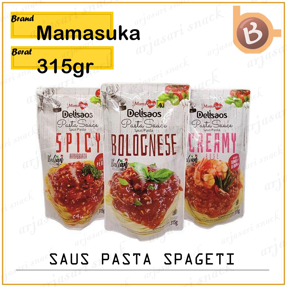 

Delisaos Saus Pasta Bolognese Spicy Mama Suka 315gr
