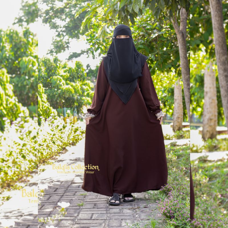 Gamis Abaya Polos Warna Temboro