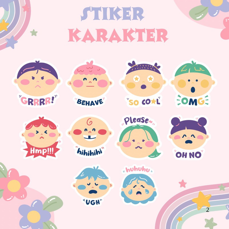 

STARLY - STIKER KARAKTER STIKER GEMOY STIKER LUCUK STIKER FACE