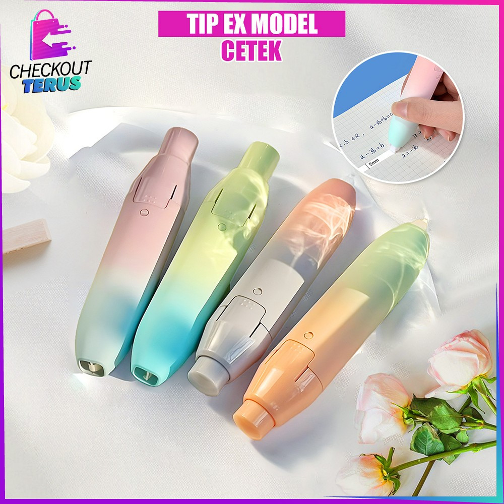 

CT A97 Tip X Roll Two Tone Correction Tape Gradasi Warna Pastel Aesthetic Perlengkapan Sekolah Tipex Kertas Model Cetek Pita Koreksi Serbaguna