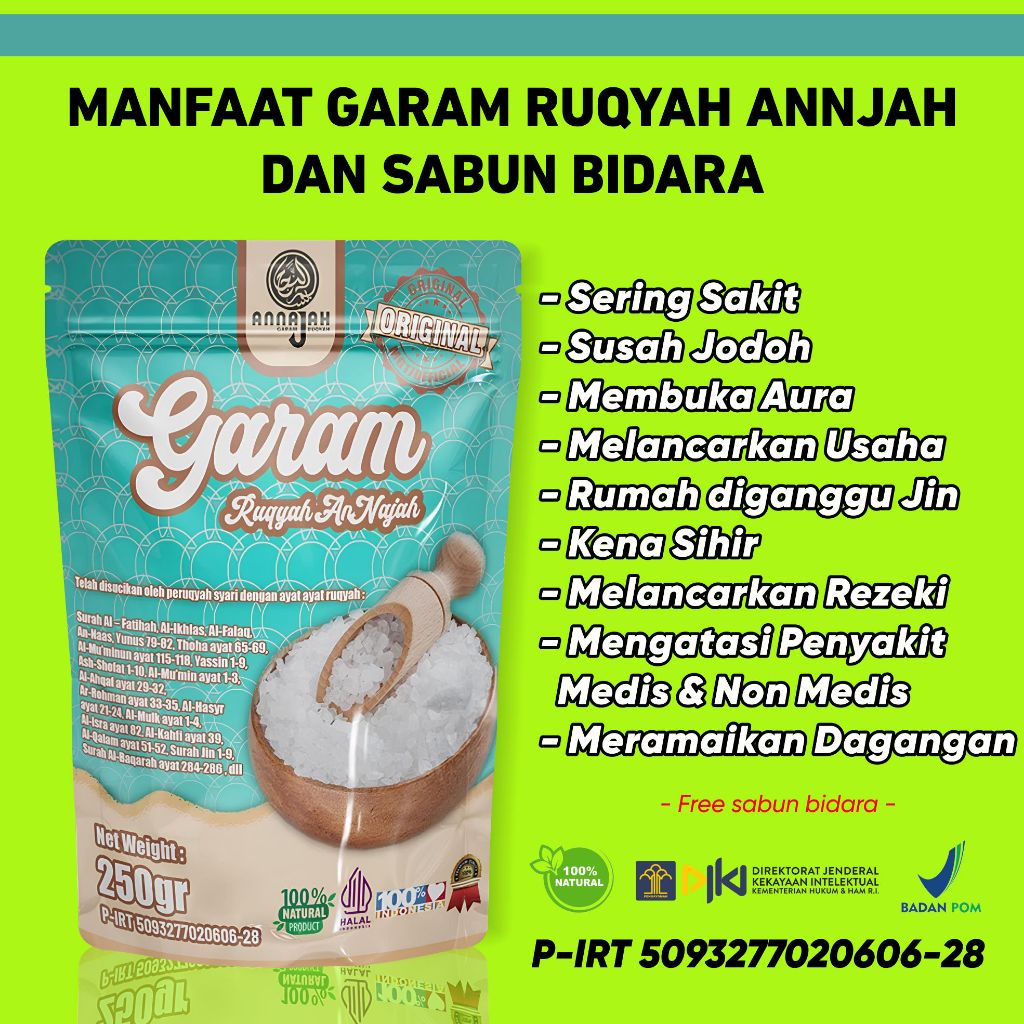 

[ TERLARIS ] Garam Ruqyah - Garam Ruqyah Syekh Ali Jaber - Garam Ruqyah Annajah Original