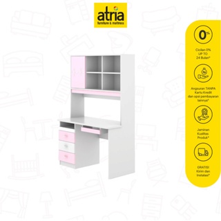 Atria Nixie Meja Belajar Anak White Pink