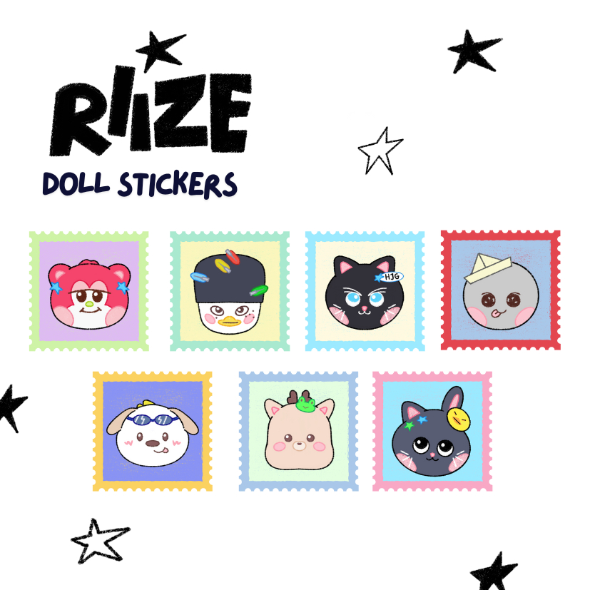 

RIIZE STICKER SET - RIIZE DOLL - STICKER DECO | KPOP | KOREA
