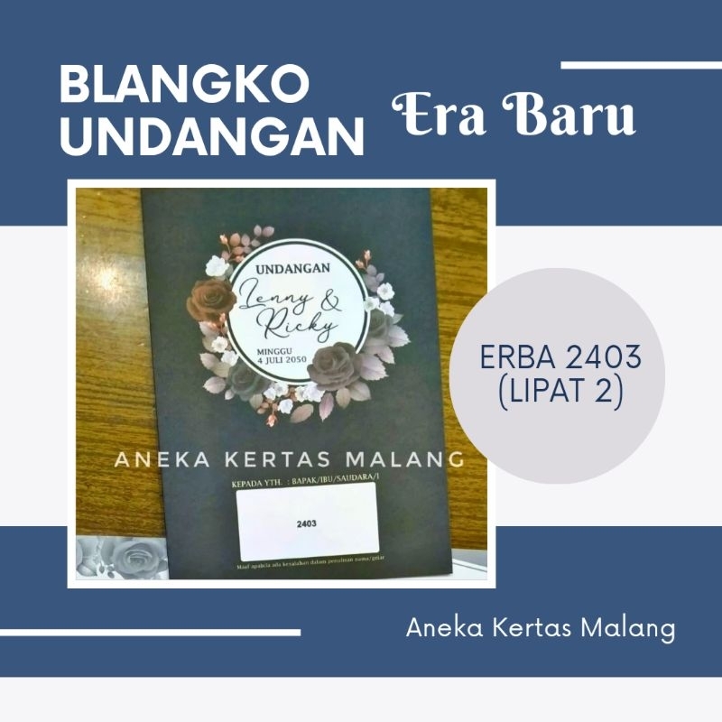 Blangko Undangan Erba 2403 (Cek Deskripsi)