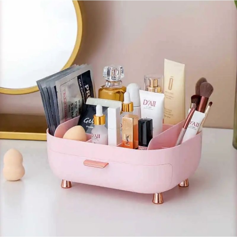 Keiko Makeup Storage / Box Makeup Storage Skincare Tempat Penyimpanan