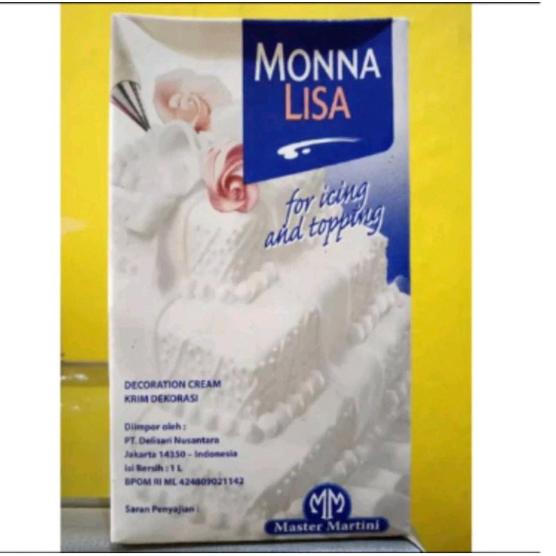 

monnalisa whip cream kemasan 1liter | INSTANT ONLY!!