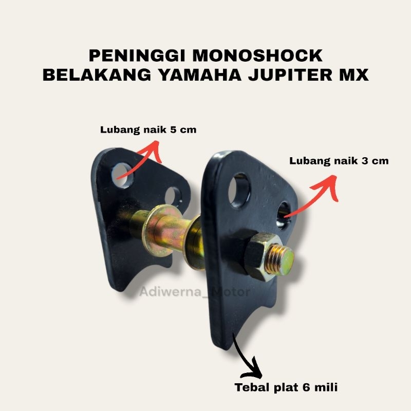 PENINGGI MONO SHOCK / SHOCK BELAKANG JUPITER MX DAN MX KING SUPER TEBAL