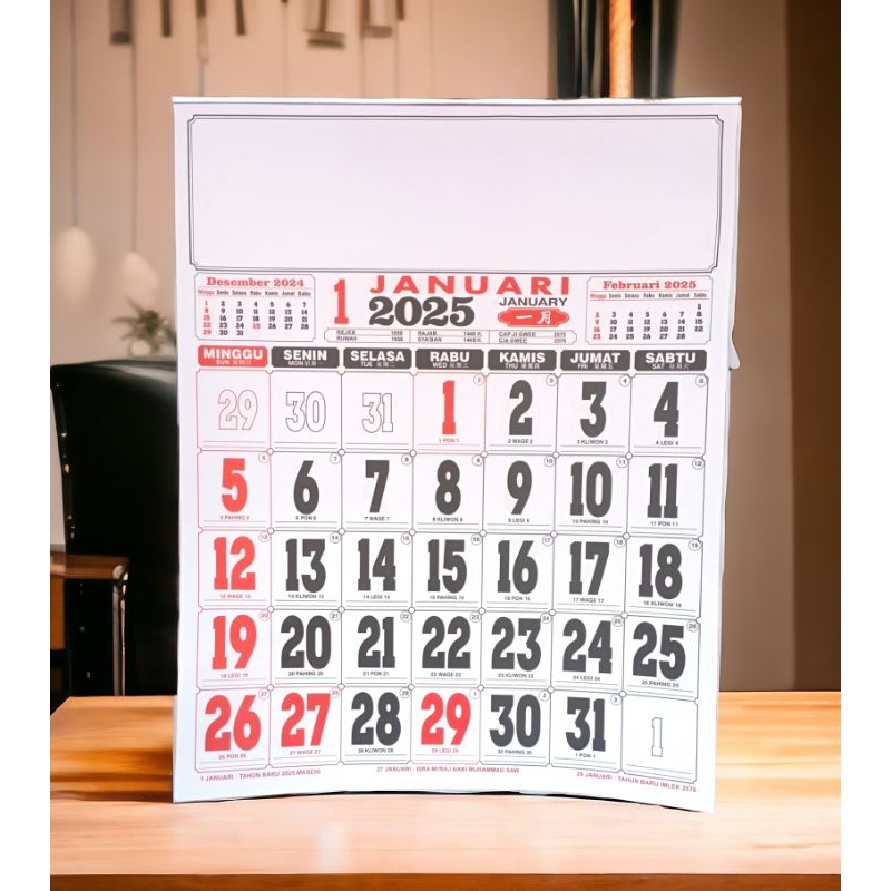 

KALENDER DINDING UKURAN JUMBO 2025