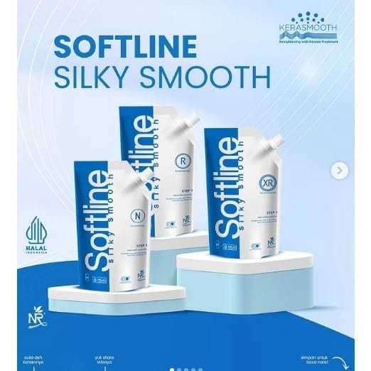 NR Softline Silky Smooth 500gr Smoothing Keratin / Rebonding / Pelurus Rambut