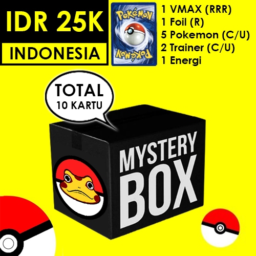Paket Kartu Pokemon Indonesia - VMAX RRR Pack (Isi 10 Kartu) Random Card TCG Original Murah