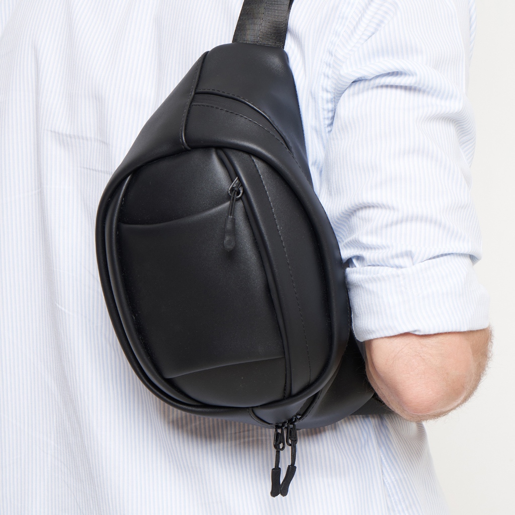 Dhon id Waistbag AXEL waterproof polos tas pria