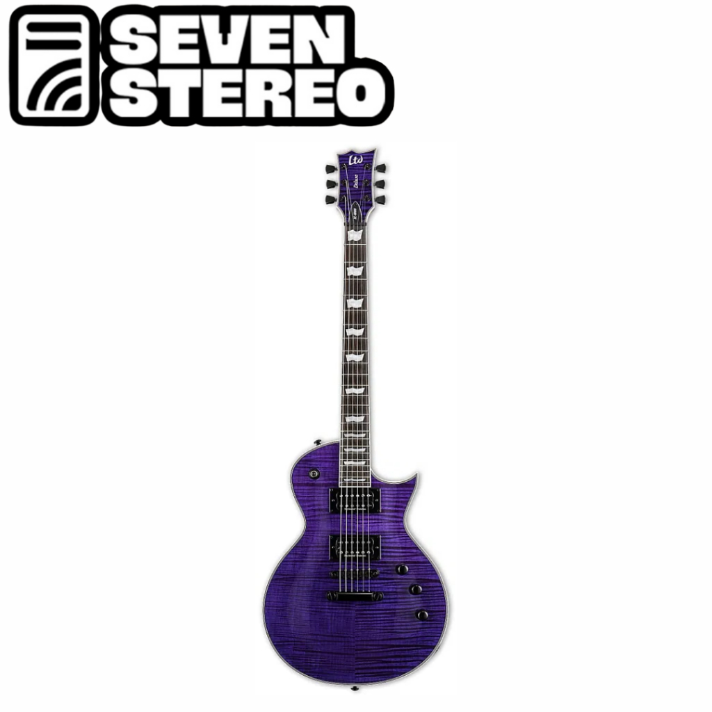 LTD EC-1000 Flamed Maple See Thru Purple Guitar Electric