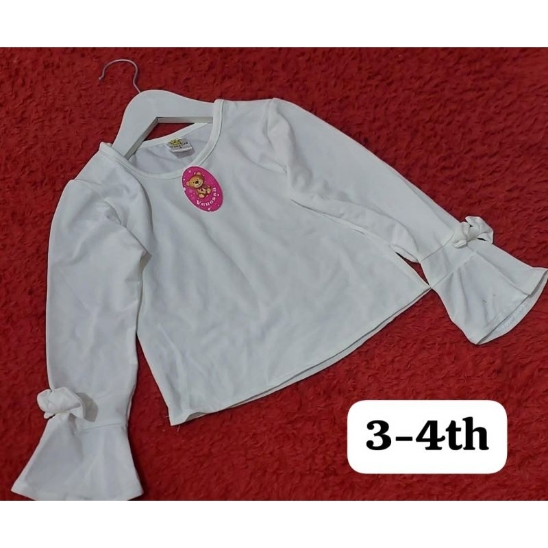 Baju Atasan Putih Import Anak Perempuan