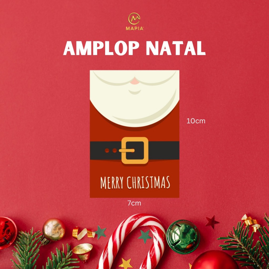 

Amplop Edisi Natal Christmas Santa/Merah