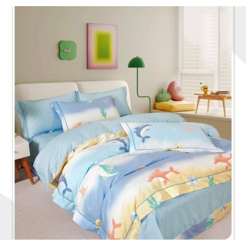 SPREI KATUN JEPANG RUMBAI 180X200 SPREI KATUN JEPANG IMPORT