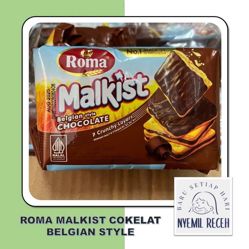 

Roma Malkist Cokelat Belgian Style 90gr