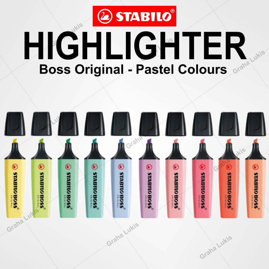 

STABILO BOSS HIGHLIGHTER PASTEL COLOUR