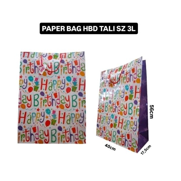 

PAPER BAG HBD TALI SZ XL DAN 3L