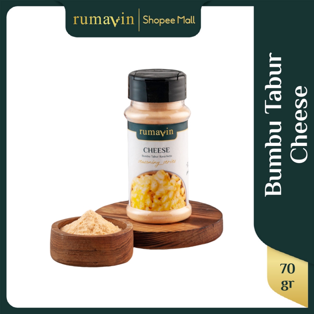 

Rumavin - Premium Bumbu Tabur Keju / Cheese Botol 70gr