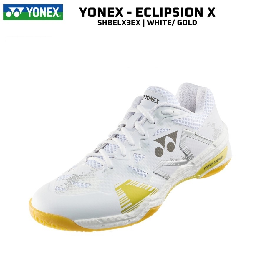 YONEX SHB Eclipsion X3 EX - White Gold Sepatu Badminton (Original)