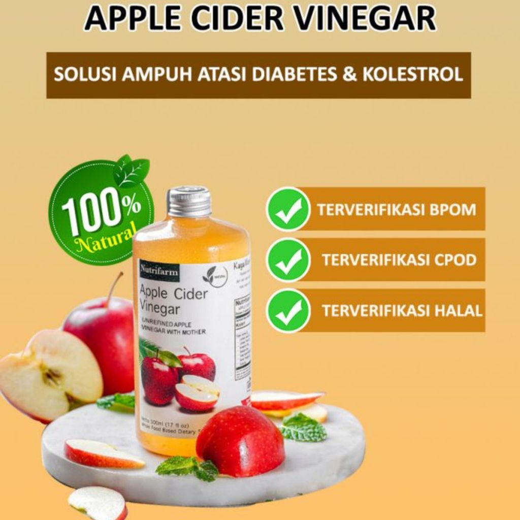 

Cuka Apel Premium Organik Murni Apple Cider Vinegar Ampuh Terbukti Khasiatnya