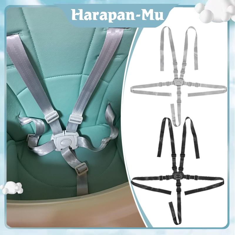 Sabuk Pengaman Stroller Bayi 5 Titik Baby High Chair Seat Belt Universal Baby Seat Belt