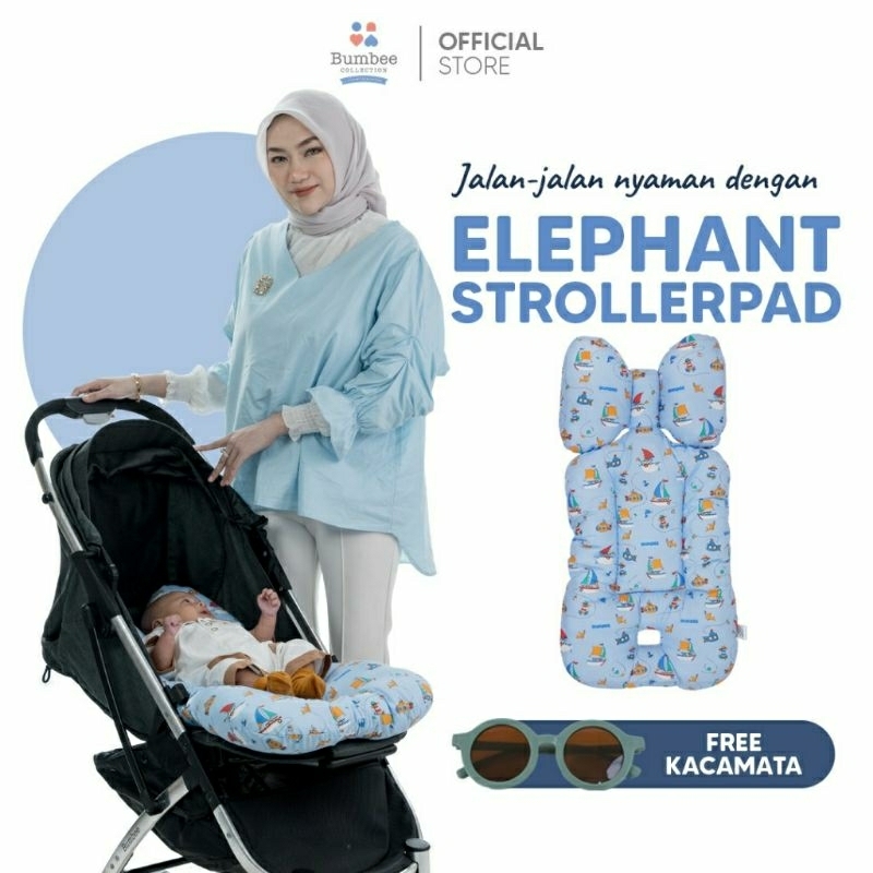 BUMBEE COLLECTION /  ELEPHANT STROLLER PAD
