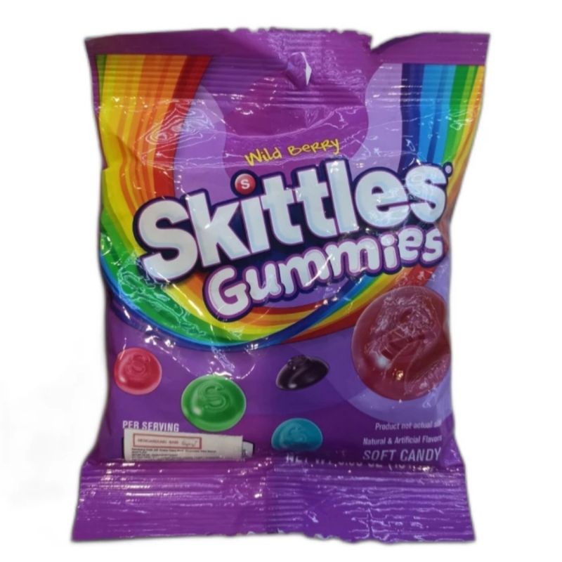 

Skittles Gummies Wild Berries Soft Candy 156g