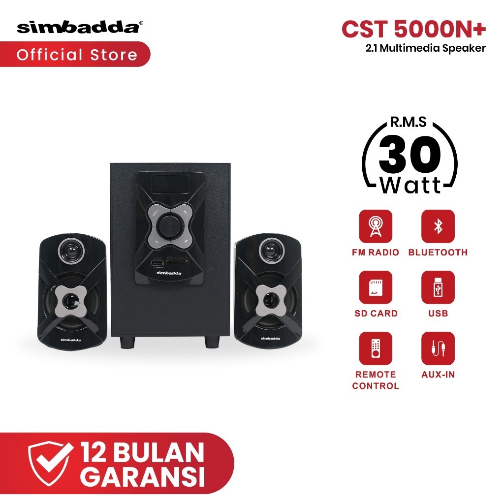 Speaker Simbadda CST 5000 N+ - Subwoofer Bass Power - Bluetooth SIMBADDA SPEAKER CST-5000N PLUS - SP