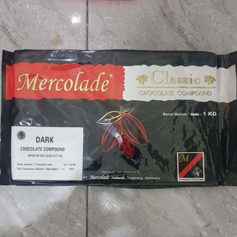 

Mercolade 1kg chocolate coklat compound dark