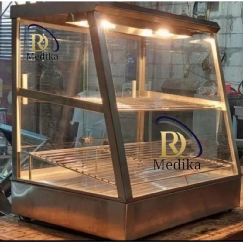 food warmer sedeng / food display warmer / showcase food warmer pakai heater