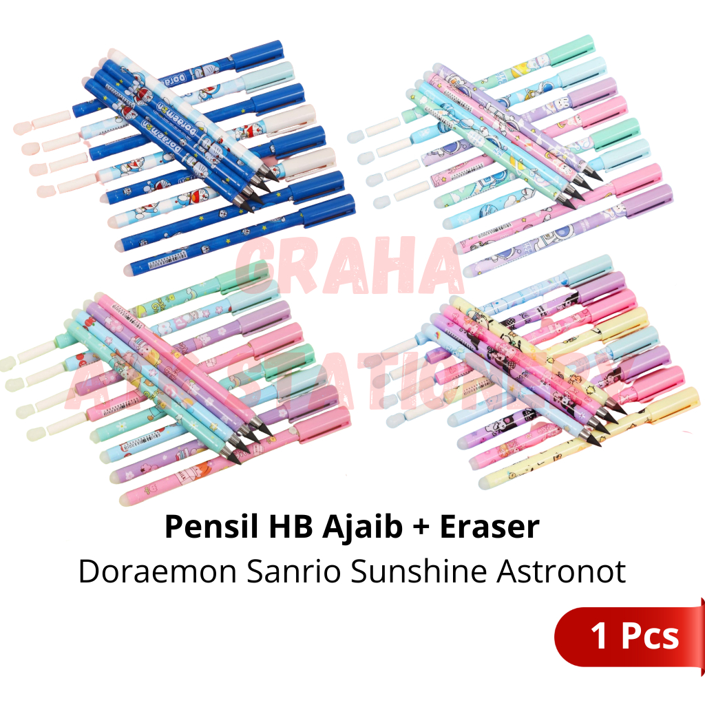 

[1 Pcs] Pensil HB Eternal Ajaib+Eraser / Pencil / Pensil Ujian HB Ajaib+Penghapus