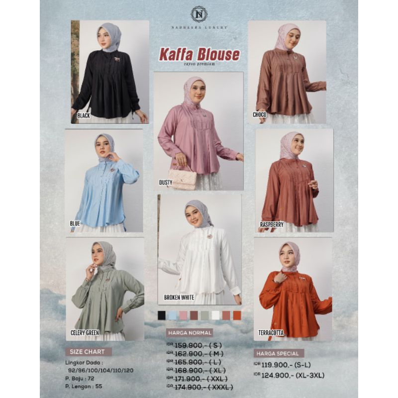 Kaffa Blouse (Rayon) by Nadheera Luxury