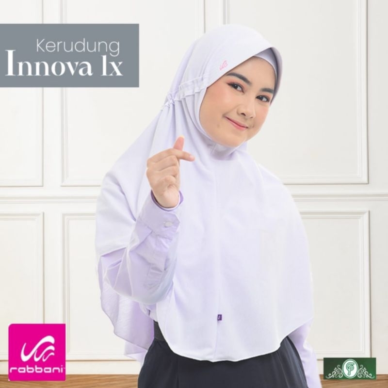 Rabbani Hijab kerudung Anak sekolah jilbab instan model innova LX pita dalam ukuran S