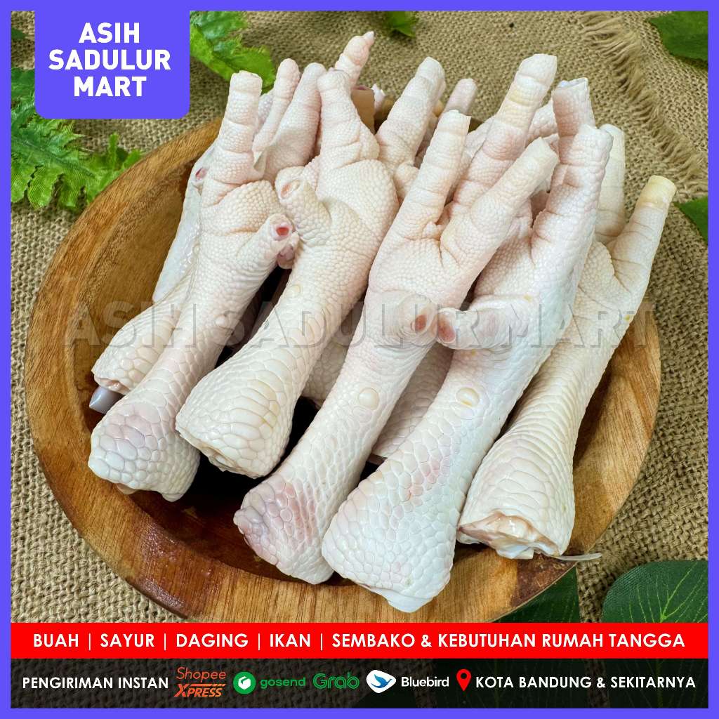 

Ceker Ayam Tanpa Kuku 500gr Fresh Promo Bandung Asih Sadulur Mart