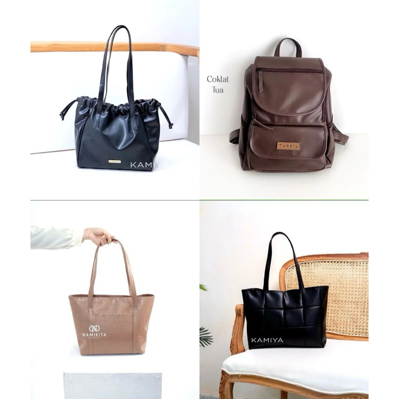 Tas Bahu Tote Bag Ransel Wanita by Tweely dan Kamiya