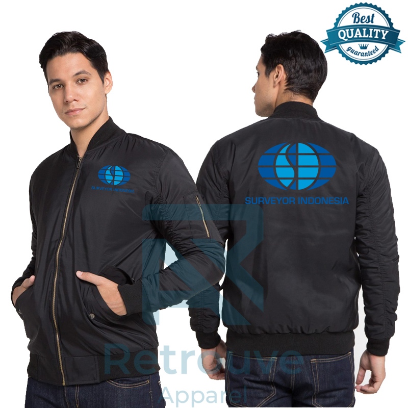 Jaket Bomber Surveyor Indonesia / Bomber Pria
