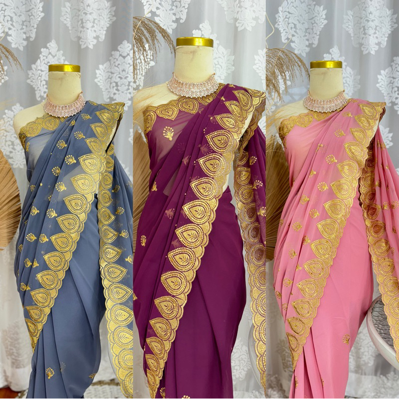 [NEW ARRIVAL SARI INDIA RUHI  ][COD SARI ORIGINAL]