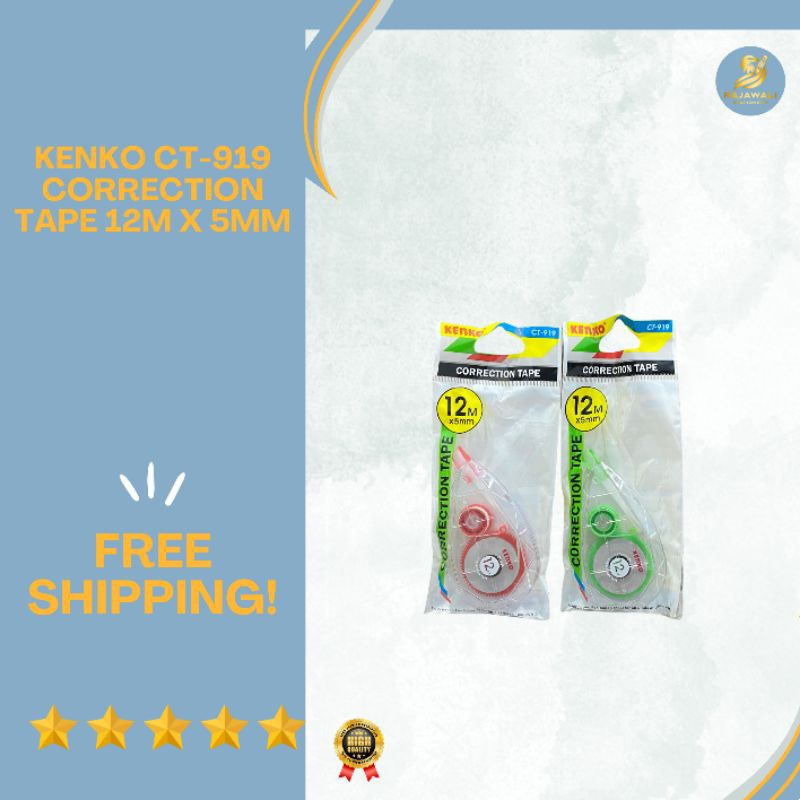 

Kenko Correction Tape 12M x 5MM/ HARGA TERJANGKAU KUALITAS TERBAIK!/ FREE BONUS RANDOM!