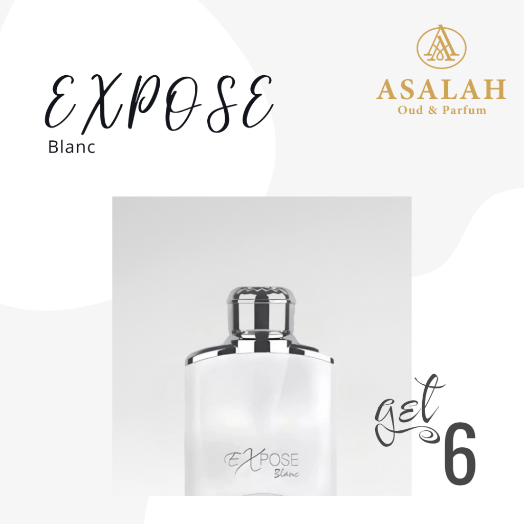ASALAH Parfum Dubai Original Spray 100ml - Get 6 I EXPOSE BLANC I