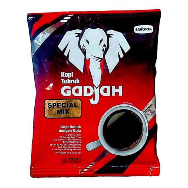 

Kopi Gadjah Spesial Mix (1 renceng isi 10 sachet)